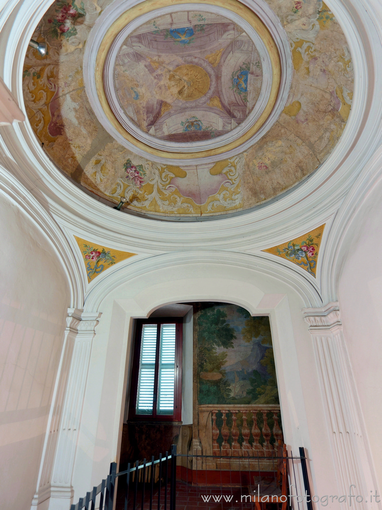 Sesto San Giovanni (Milan, Italy) - Ceiling of the staircase of Villa Visconti